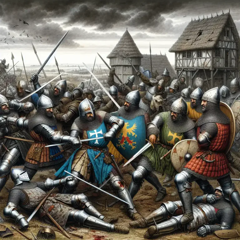 Visual representation of "bloodshed" - The killing or wounding of people, typically on a large scale during a conflict