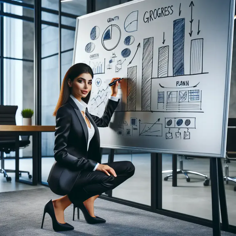 Visual representation of "marketeer" - A person who creates a marketing strategy for a product or company.