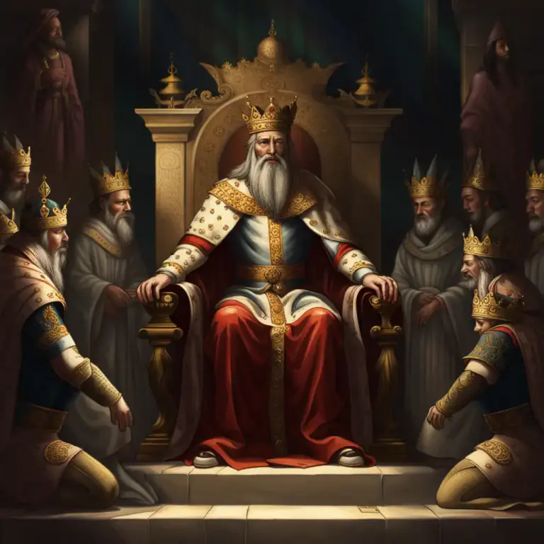 Visual representation of "god" - A powerful ruler or leader.