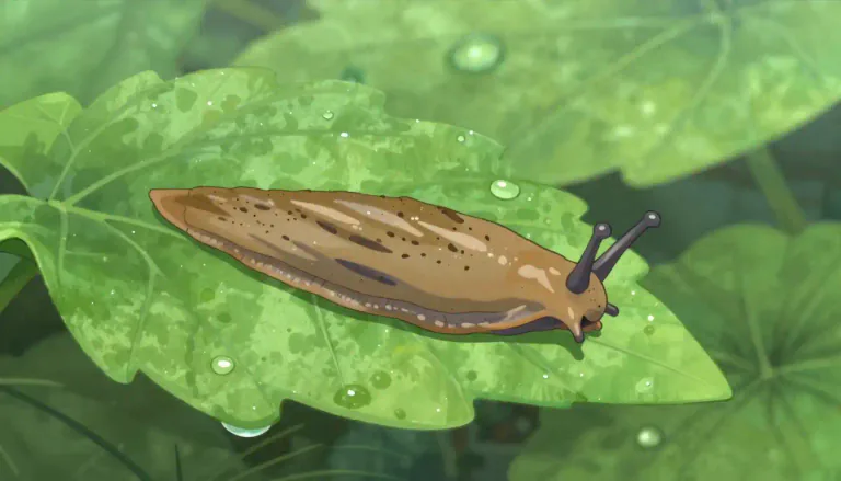 Visual representation of "slug" - A small creature that looks like a snail but without a shell