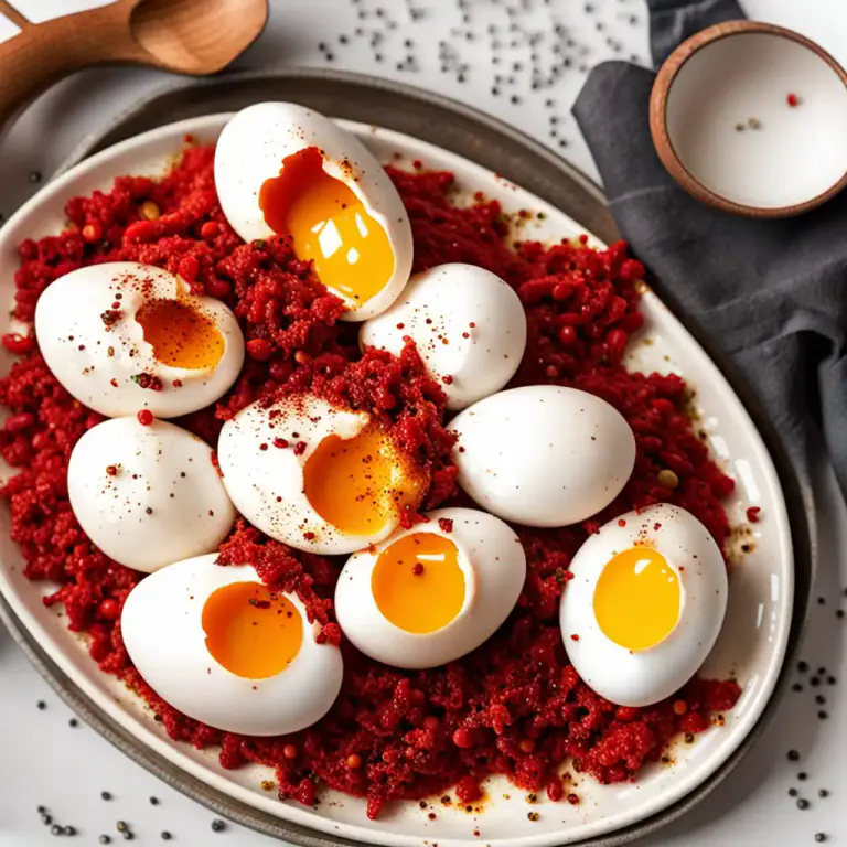 Visual representation of "devil" - In cooking, 'to devil' is to cook with hot seasonings.
