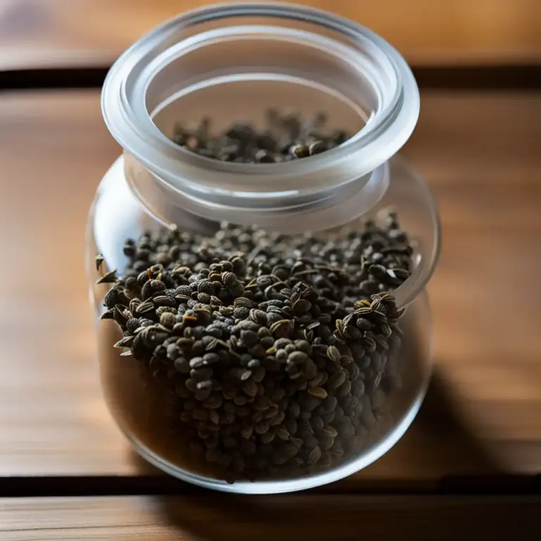 Visual representation of "gunpowder" - Gunpowder is also a type of green tea that has been rolled into tiny pellets resembling grains of gunpowder.