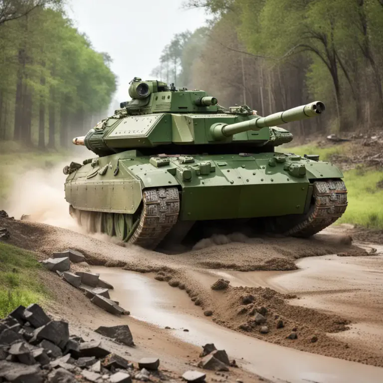 Visual representation of "tank" - A heavy armored fighting vehicle with tracks