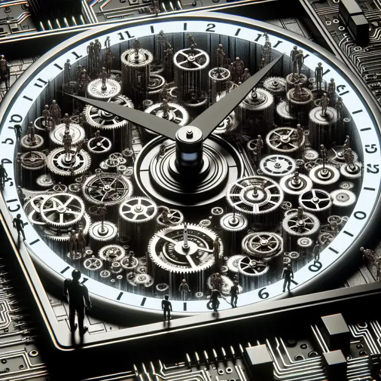Visual representation of "metronome" - In computing, it is a routine or device that provides a regular timing signal or a consistent pace.