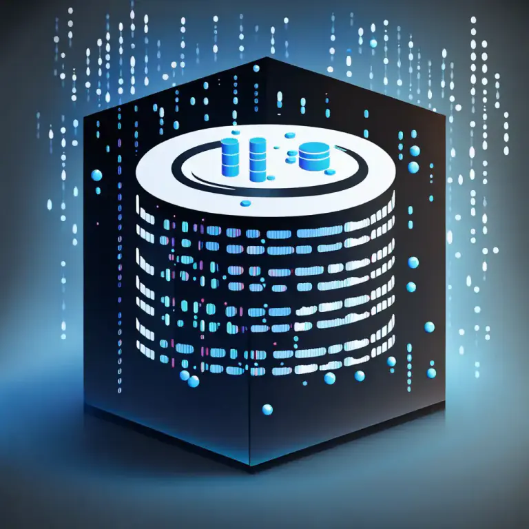 Visual representation of "data" - Information in a form suitable for use with a computer.