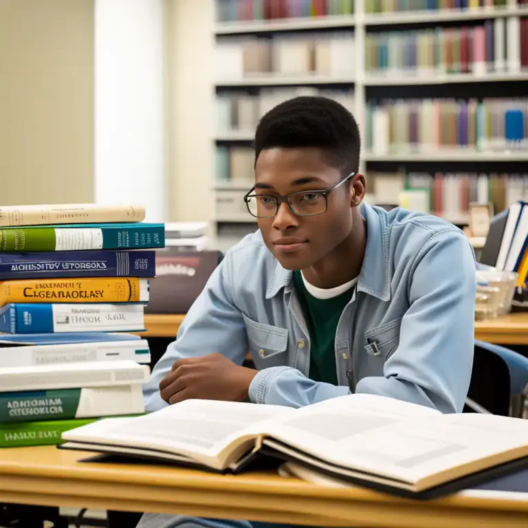 Visual representation of "minor in" - To study something as a secondary subject in college or university