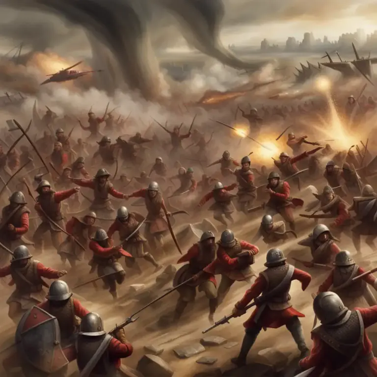 Visual representation of "mop up" - To defeat or destroy completely, particularly in a military context.
