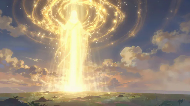 Visual representation of "almighty" - God.