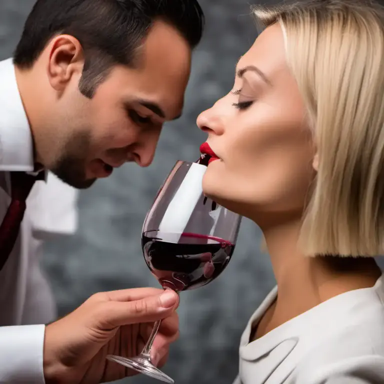 Visual representation of "to taste" - To experience the flavor of something by having it in your mouth.