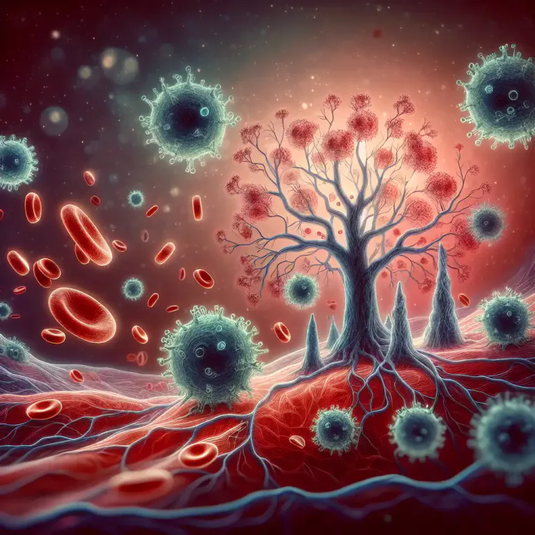 Visual representation of "dendritic" - Related to cells in the body's immune system that process antigen material