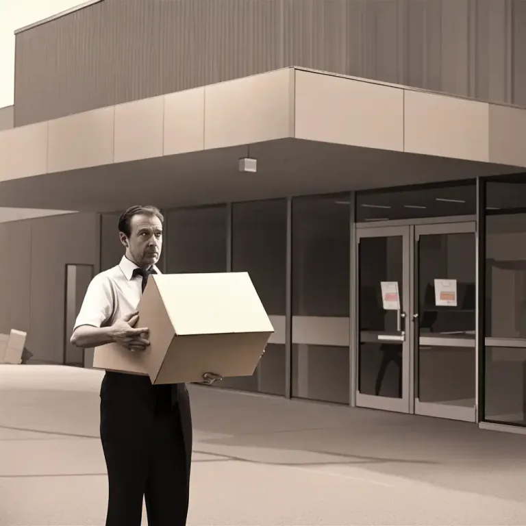 Visual representation of "sack off" - To dismiss someone from a job or position.