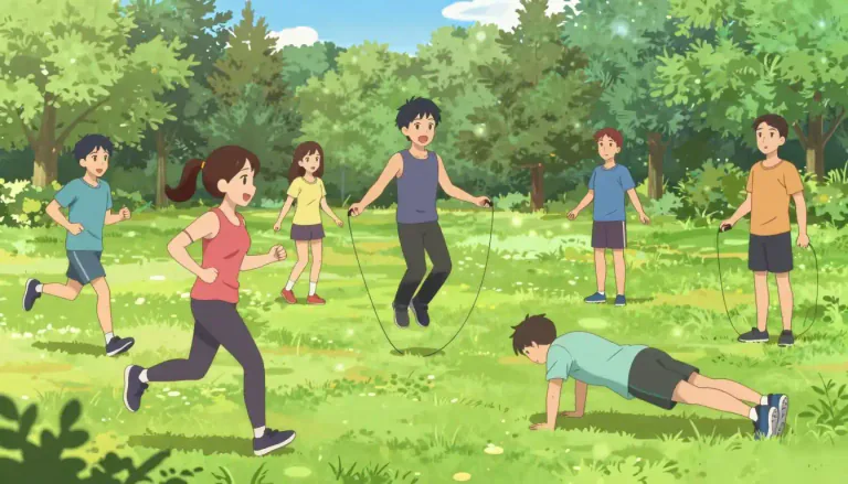Visual representation of "exercise" - Physical activities people do to stay fit and healthy