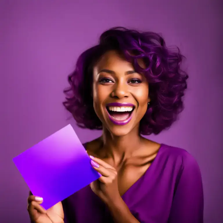 Visual representation of "purple" - The color that is a mix of blue and red