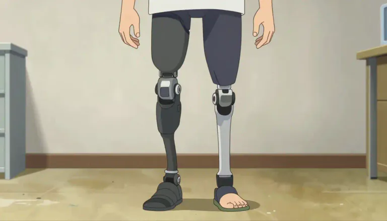 Visual representation of "prosthetic" - Relating to artificial body parts.