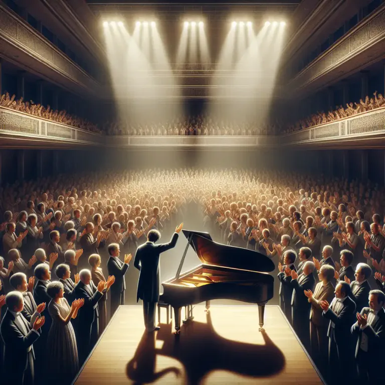 Visual representation of "encore" - To ask for a repeat performance.