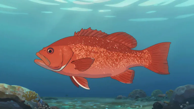 Visual representation of "snapper" - A type of large marine fish that typically has a red color