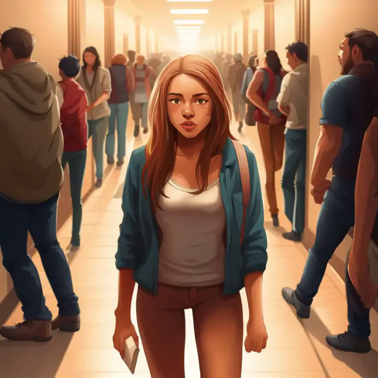Visual representation of "get by" - To manage to go past or through a place or a group of people