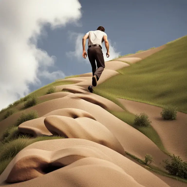 Visual representation of "rest on" - To rely or depend on something or someone.