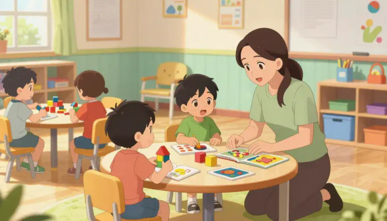 Visual representation of "preschool" - An educational establishment or learning space for children between the ages of about three and six, before they start primary school.