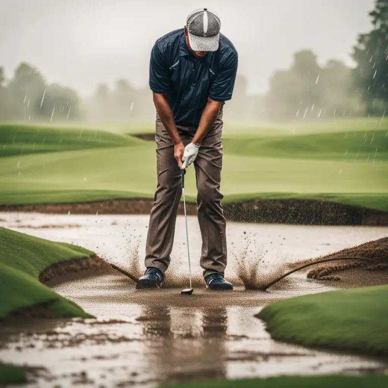 Visual representation of "stay the course" - To keep doing something according to a predetermined strategy in sports, especially in golf