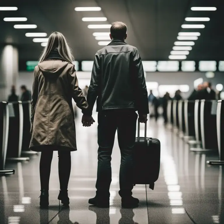 Visual representation of "goodbye" - The action of parting or leaving someone.
