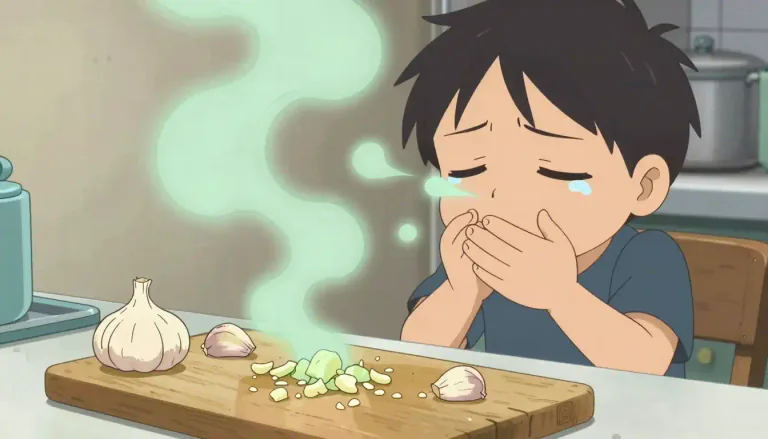 Visual representation of "pungent" - Having a strong smell or taste that is sharp and often unpleasant