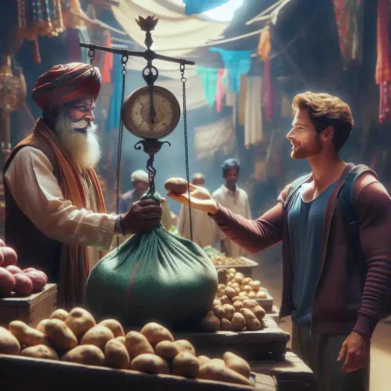 Visual representation of "seer" - A unit of weight and capacity in India, equal to approximately 2.06 lb