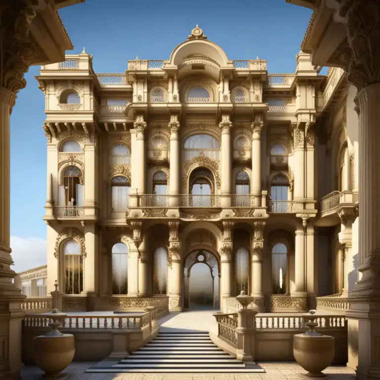 Visual representation of "grandeur" - The quality of being very large and special or beautiful.