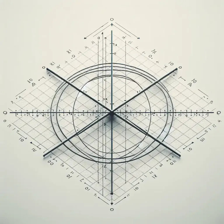 Visual representation of "quadrant" - One of the four areas on a graph that is divided by two axes