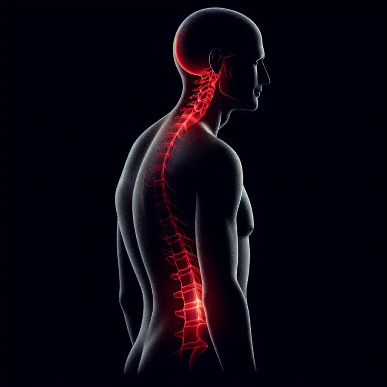 Visual representation of "back" - the part of the human body from the neck to the bottom of the spine