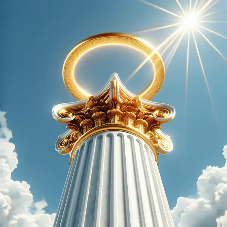 Visual representation of "fascia" - A band or cover around a tree, pillar, or building