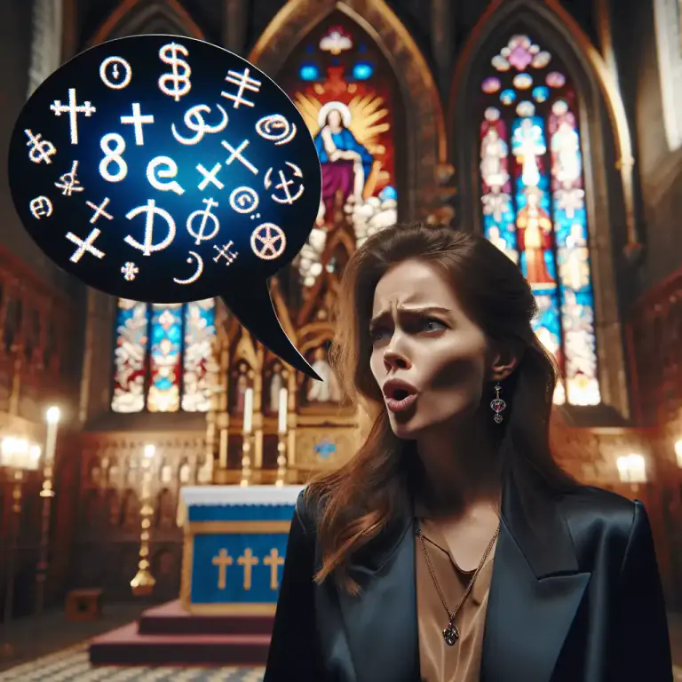 Visual representation of "profane" - Showing disrespect or contempt for sacred things