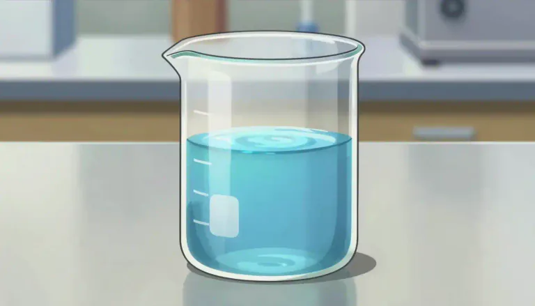 Visual representation of "beaker" - A cup or glass with a flat bottom and no handle, often used in scientific experiments.