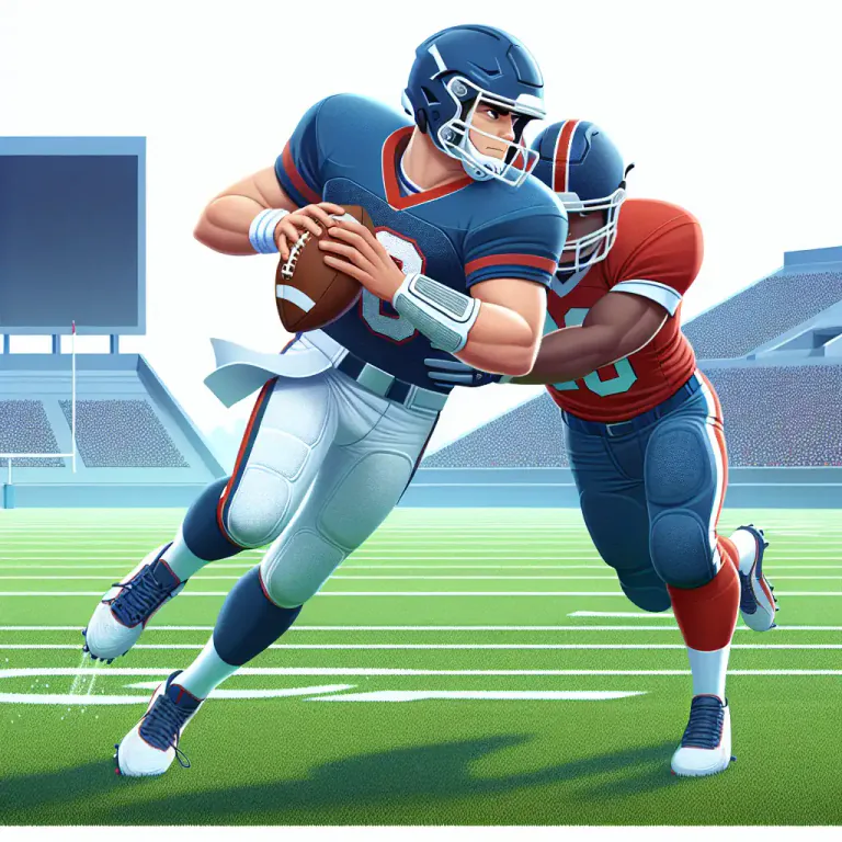 Visual representation of "sack" - In football, to tackle (an opposing quarterback) behind the line of scrimmage