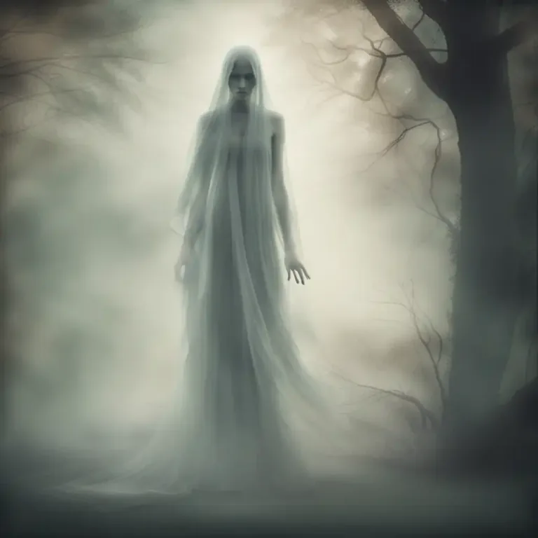 Visual representation of "shade" - A ghost or spirit