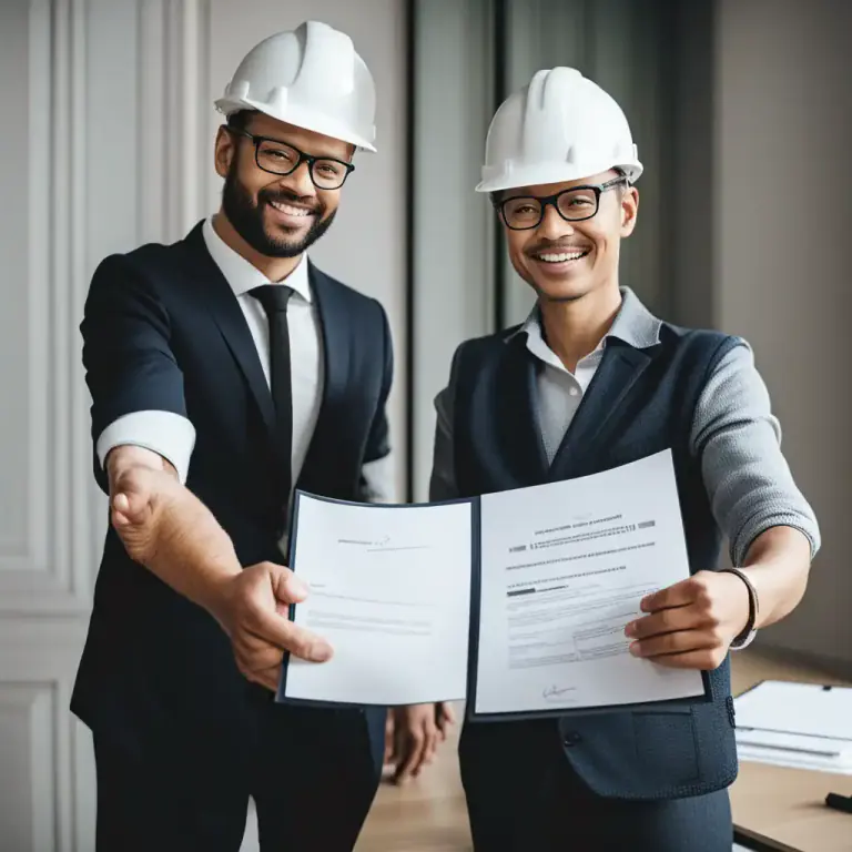 Visual representation of "contract" - To enter into a formal and legally binding agreement.