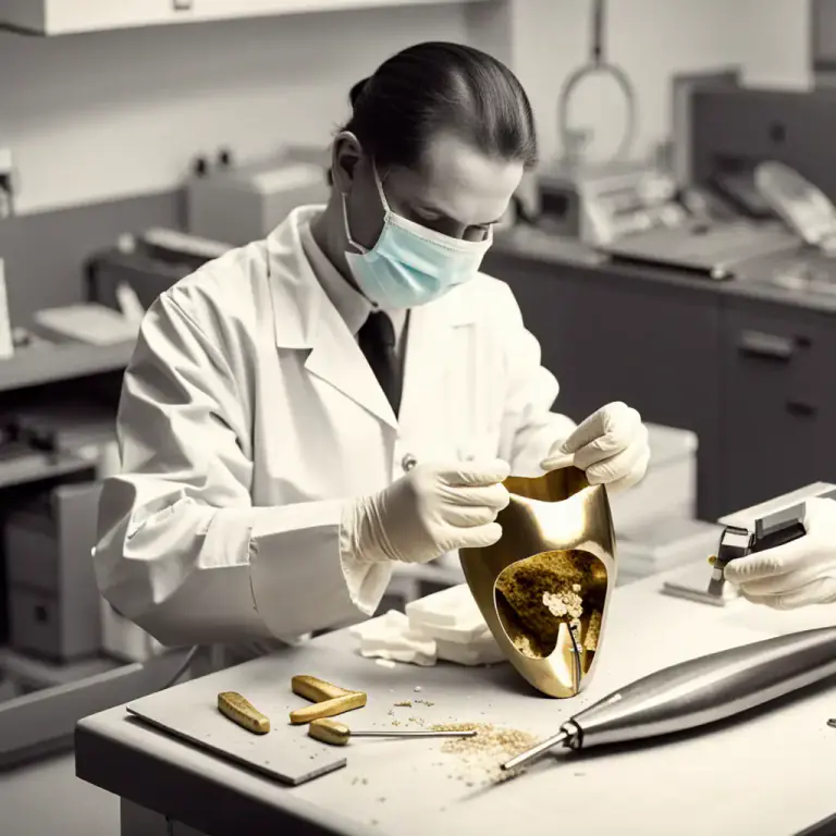 Visual representation of "inlay" - A filling of gold, porcelain, or other material, fitted to a cavity in a tooth and cemented into place.