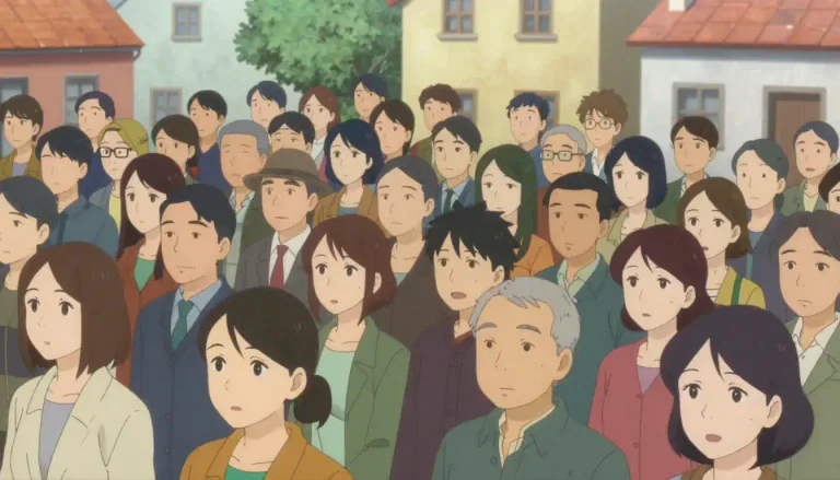 Visual representation of "crowd" - A large number of people gathered together in one place