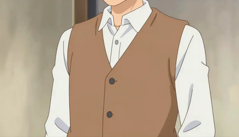 Visual representation of "vest" - A sleeveless garment worn on the upper body, usually over a shirt.
