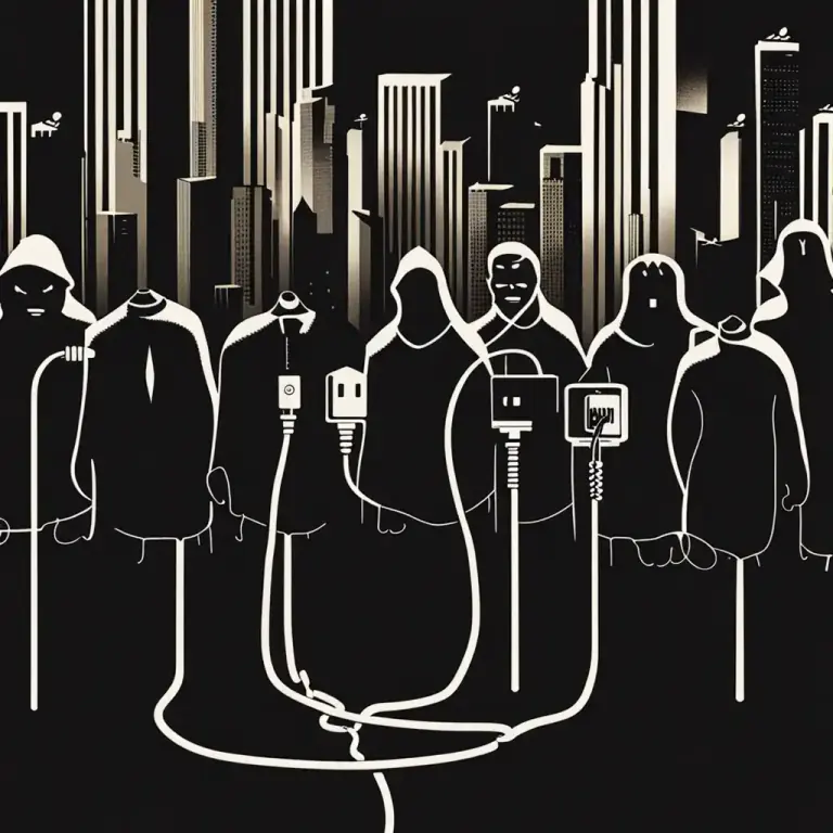 Visual representation of "power off" - To disconnect from a source of power or influence.