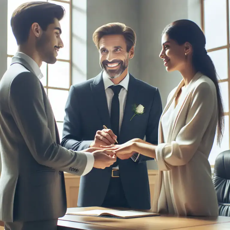 Visual representation of "registrar" - A public official who performs civil marriage ceremonies