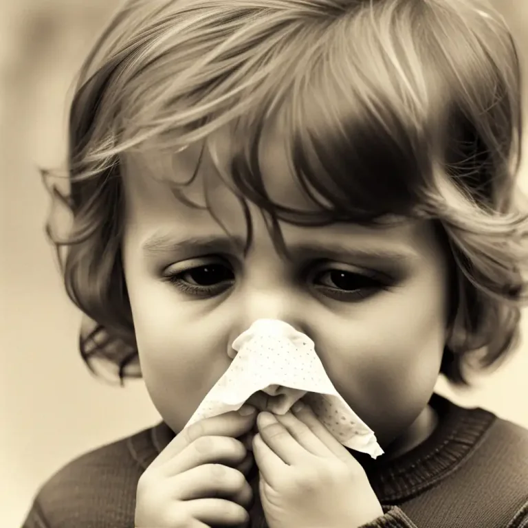 Visual representation of "snivel" - A snotty or runny nose