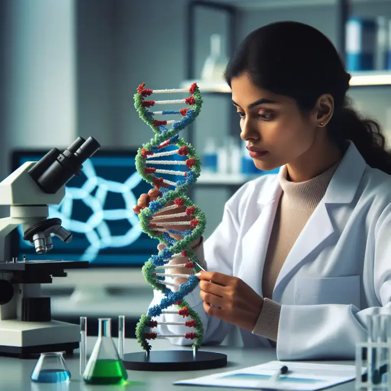 Visual representation of "splice" - In biology, combine (nucleotide sequences) to form a new sequence.