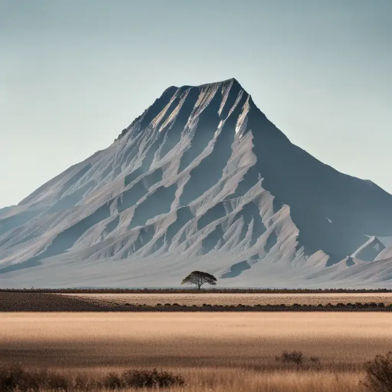 Visual representation of "prominence" - A part or place that is higher than the area around it