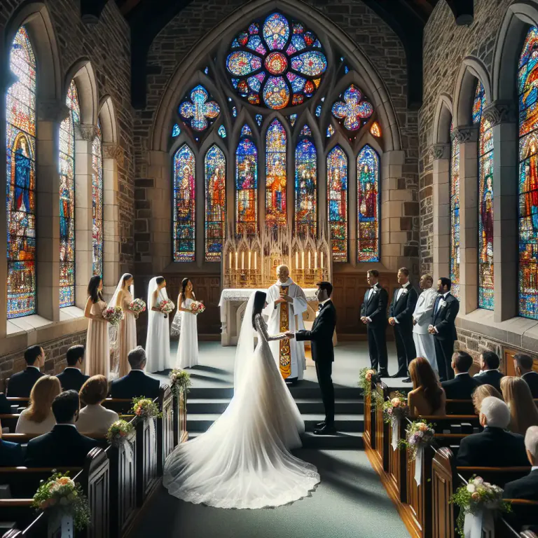 Visual representation of "nuptial" - A wedding or marriage ceremony