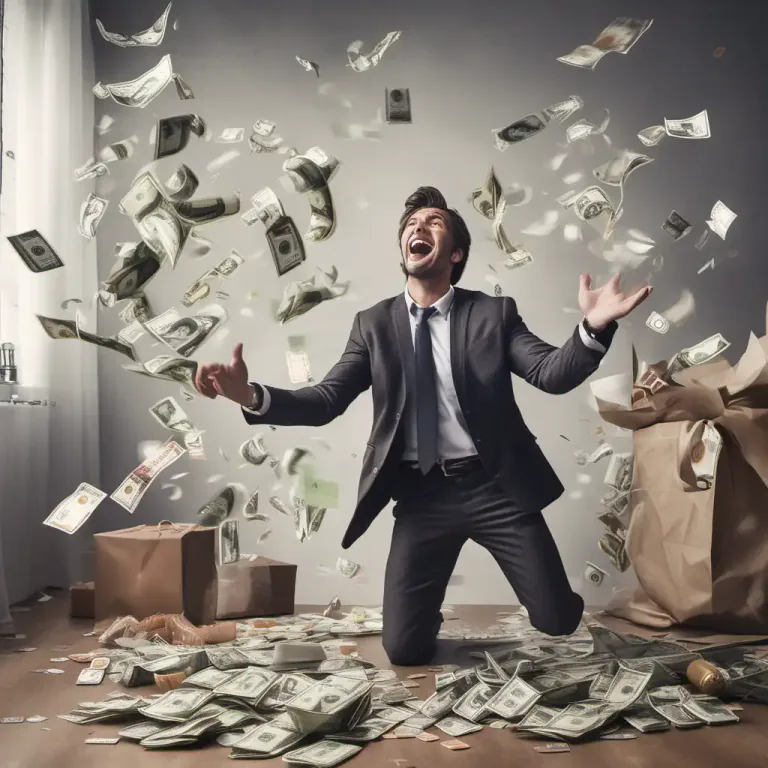 Visual representation of "slosh" - To spend or use (money) wastefully