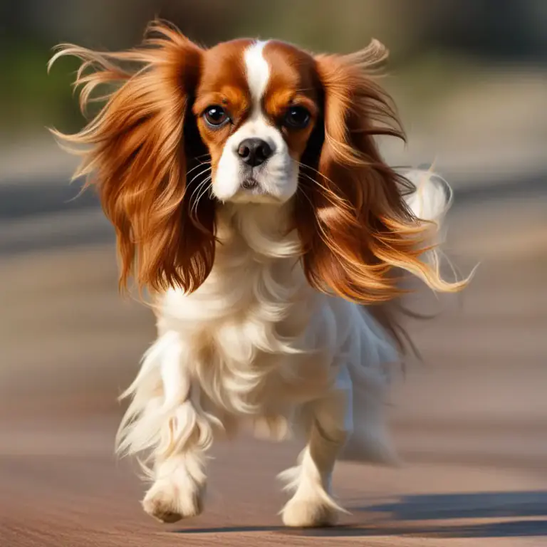 Visual representation of "cavalier" - A type of small dog, fully known as Cavalier King Charles Spaniel