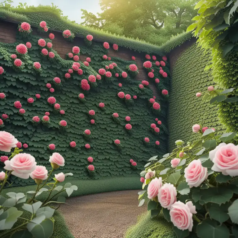 Visual representation of "choke out" - In gardening, for one type of plant to cover another plant so much that it cannot grow properly.