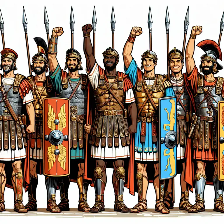 Visual representation of "legionary" - Related to a legion or legions.