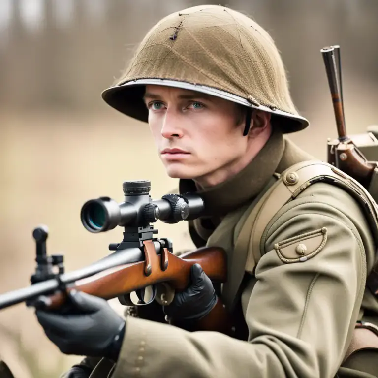 Visual representation of "rifleman" - A soldier in the infantry of an army who uses a rifle.